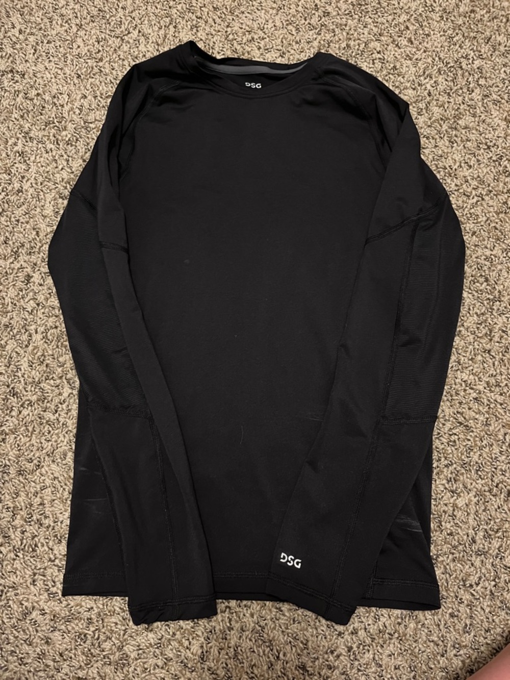 DSG Black Long-Sleeve Performance Shirt
